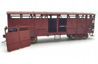 Victorian Railways VR #MF/VSBY 3PACK HO Maroon Scheme Class MF/VSBY Livestock Despatch Cattle Stock Car Wagon (3-Unit Pack H) vagón na přepravu živého dobytka