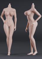 Super Flexible European Shape Female Seamless Body for Sixth Scale Figure (Pink & Large breast size) JOQ-10E-PM