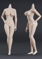 Super Flexible European Shape Female Seamless Body for Sixth Scale Figure (Pale & Large breast size) JOQ-10E-WS