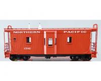 Northern Pacific #1522 HO Brass Scale 36 Bay Window Version 4 Caboose (Waycar) služební vlakový vůz