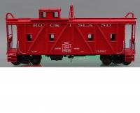 Chicago, Rock Island and Pacific Railroad CRI&P #17815 HO Red Scheme F/P  Brass Scale Caboose (Waycar) služební vlakový vůz