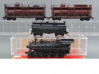 Southern Pacific Fire Train 4-6-0 #2252 HO Brass Scale Steam Locomotive & Water Cars (2 pack)  Haičský vlak