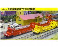 Gunderson  HO Twin-Stack 40ft Well Container Car (5-unit) 27103 C-Kit  sada 5 vozů -  stavebnice