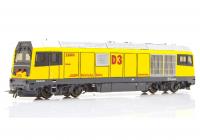 Rhätische Bahn RBh #23403 HOm Albula Yellow Scheme Class Gmf 4/4 II D3 Track Maintenance Diesel-Electric Locomotive DCC & Sound