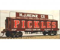 H.J. Heinz Company #2203 HO 1907 Red Oxide Scheme Coffin Pickle Tank Car KIT  stavebnice