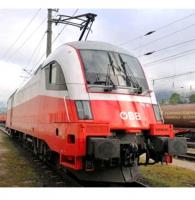 Österreichische Bundesbahnen ÖBB #1116 153-8 HO Cityjet White Red Black Rooftop Scheme Class 182 (1116, 470) Taurus AC Electric Locomotive DCC & Sound