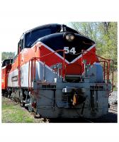 Bangor and Aroostook Railroad BAR #54 Black Red Grey Scheme Class ALCO BL-2 Road-Switcher Diesel-Electric Locomotive for Model Railroaders Inspiration