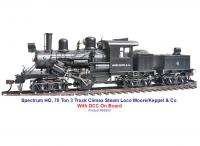 Moore Keppel & Co #6 HO Class C 70-Ton 3-Truck CLIMAX Logging Steam Locomotive DCC & Sound Ready