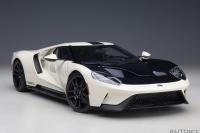 Ford GT 2022 Prototype 1964 Heritage Wimbledon White 1/18 Die-Cast Vehicle
