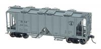 Boston & Maine #48623 HO BLT 10-40 1958 Cubic Foot Open-Sided 2-Bay Covered Hopper Car 