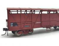 Victorian Railways VR #MF/VSBY HO Maroon Scheme Class MF/VSBY Livestock Despatch Cattle Stock Car Wagon  vagón na přepravu živého dobytka
