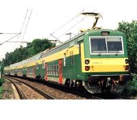 Československé Dráhy ČSD #470 001-004 Green Yellow & Blue White Scheme Class EMU 470 Electric Commuter Train for Model Railroaders Inspiration