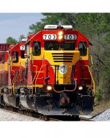 Florida East Coast Railroad FEC #703 Red Yellow Stripes Scheme EMD SD40-2 Road-Switcher Diesel-Electric Locomotive for Model Railroaders Inspiration