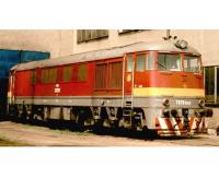 Československé Dráhy ČSD #T678.0002 HO Pomeranč Dark Red Yellow Stripe Scheme Class 775 (T 678.0) Diesel-Electric Locomotive DCC Ready