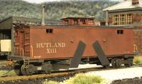 Rutland Flanger #111 SP-72 Caboose (Waycar) HO Kit  služební vlakový vůz stavebnice
