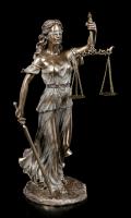Themis The Goddess And Sword & Scales Bronzed Premium Figure   symbol pro spravedlnost
