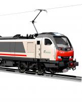 Trenitalia SpA (FS) #E464.343 FrecciaRossa Rescue-Themed Scheme Class Stadler EUROLIGHT DUAL (Diesel-) Electric Locomotive for Model Railroaders Inspiration