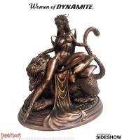 Dejah Thoris And Lion Bronzed Women of Dynamite Statue Diorama