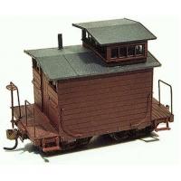 West Side Lumber Co. Railway #104 HOn3 Dark Brown Industrial & Logging Caboose (Waycar) KIT služební vlakový vůz - stavebnice