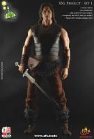 CONAN Warrior Male Headsculpt for Sixth Scale Figures and Accessories Set 