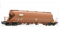 Rail Germany GATX #76705 HO Uacs 4-Bay Bottom Discharge Self-Unloading Dust Silo Wagon