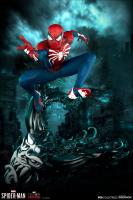 Peter Parker As Spider-Man In An Advanced Suit Exclusive Third Scale Statue Diorama