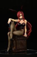 Erza Scarlet Girl In A Black Bunny Outfit Sexy Anime Figure