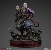 Geralt of Rivia As A Rōnin The Monster Hunter & Owl Statue Diorama