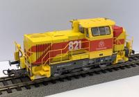 ThyssenKrup Steel Europe AG #52664 HO Yellow Red Stripes Scheme Vossloh Class G6 MTU Road-Switcher Diesel-Hydraulic Locomotive DCC 