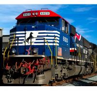 Norfolk Southern NS #6920 HO Honoring Our Veterans Blue Black Horsehead Class SD60E Diesel-Electric Locomotive DCC & SoundTraxx