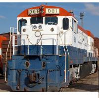 US Department Of Transportation USDOT #001 HO Red, White & Blue Scheme Class GE U30C Diesel-Electric Road-Switcher Locomotive DCC & Paragon3 Sound