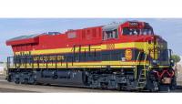 Kansas City Southern #500X HO Southern Belle Scheme GE Tier 4 GEVo Diesel Locomotive  DCC & Sound 