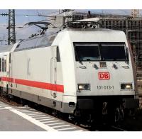 Deutsche Bahn DB AG #101 013-1 HO 50 Jahre IC Light Grey Red Stripe Scheme Class 101 TRAXX Electric Locomotive DCC & Sound