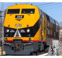 Amtrak AMTK #203 H0 Operation Lifesaver 50TH Anniversary Class P42DC GE Passenger Diesel-Electric Locomotive DCC & SoundTraxx