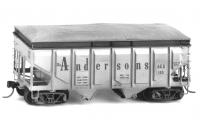 Andersons Co. #4031 HO 2-Bay Canvas-Covered Grain Hopper Car KIT  stavebnice