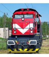 Třinecké železárny, a.s. #724 805-7 Red White Stripe Scheme Class 724.7 Road-Switcher Diesel-Electric Locomotive for Model Railroaders Inspiration