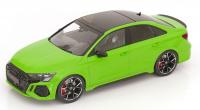 Audi RS 3 Limousine 2022 Light Green 1/18 Die-Cast Vehicle