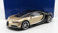Bugatti Chiron 2016 Black Gold Metallic 1/12 Die-Cast Vehicle