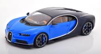 Bugatti Chiron 2017 Light Dark Bue 1/18 Die-Cast Vehicle