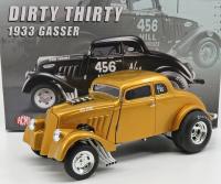 FORD Dirty Thirty 1933 Gasser Gold Metallic 1/18 Die-Cast Vehicle