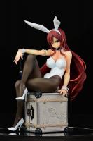 Erza Scarlet Girl  In A White Bunny Outfit Sexy Anime Figure