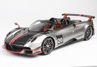 Pagani Huayra Roadster BC Open-Top Hypercar Silver 1/18 Die-Cast Vehicle