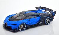 Bugatti Vision Gran Turismo 2015 Light Blue Carbon Blue 1/18 Die-Cast Vehicle