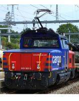 Schweizerische Bundesbahnen SBB/CFF/FFS #923 001-2 SBB Cargo Red Black Scheme Class Stadler Eem 923 Road-Switcher Electro-Diesel Locomotive for Model Railroaders Inspiration
