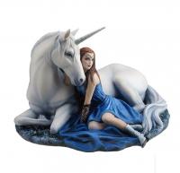 Blue Moon The Maiden & Unicorn Premium Figure Diorama dívka a jednorožec soška