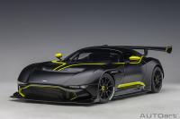 Aston Martin Vulcan Coupé Lime Green Strpes Matt Black 1/18 Die-Cast Vehicle ABS