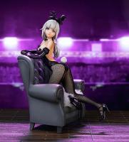 Jin Hua On Her Chair In A Black Bunny Outfit Sexy Anime Figure