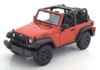 Jeep Wrangler 2014 Red 1/18 Die-Cast Vehicle