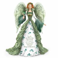 Bereavement Angel & Green Faux Gem The Premiun Format Figure  soška anděla