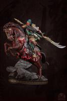 GUAN YUNCHANG The Three Kingdoms TIGER General On Horseback (Red Hare (Chitu) Horse) Statue Diorama